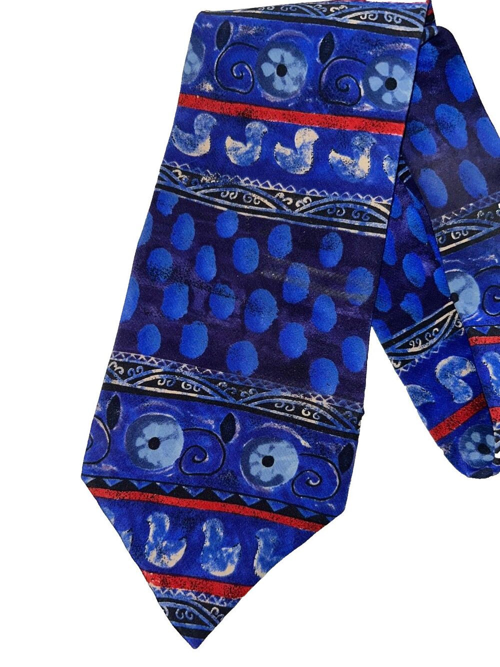 J. Garcia Men's Silk Tie Made in USA Art to Wear Print